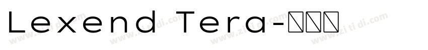 Lexend Tera字体转换